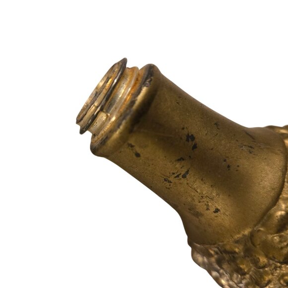 Vintage Ornate Floral Salt Pepper Shakers Gold Tone WB Mfg 108 - Picture 14 of 16